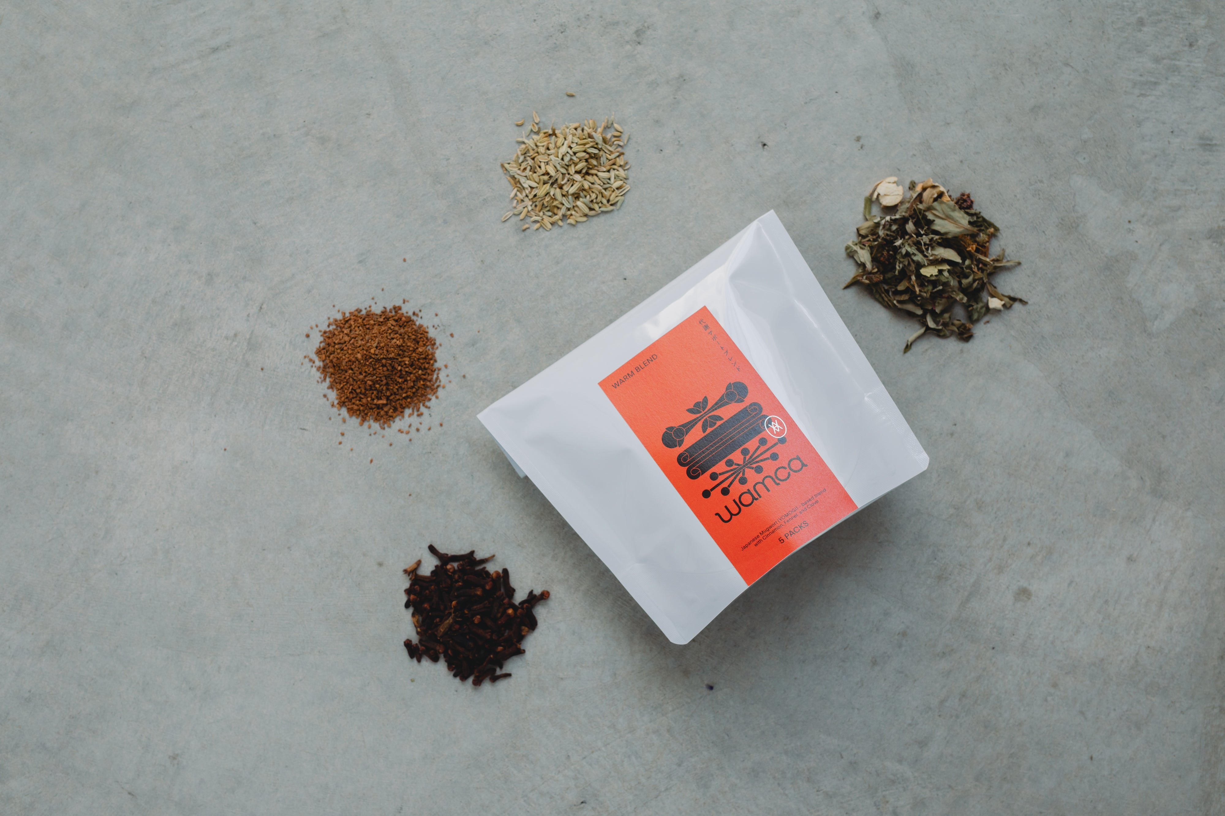 自宅よもぎ蒸し用スターターセット（5点）WARM BLEND 代謝サポート